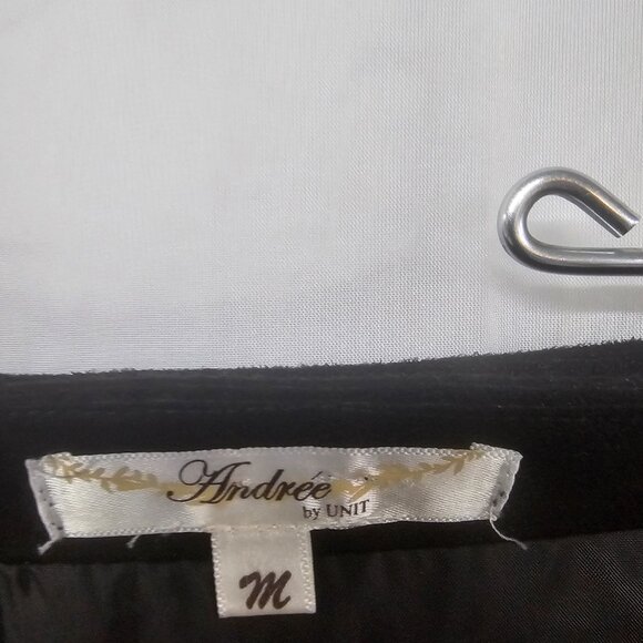 Andree by Unit Skirt Mini Black Pink Embroidered Grunge Fairy Floral M - Picture 6 of 8